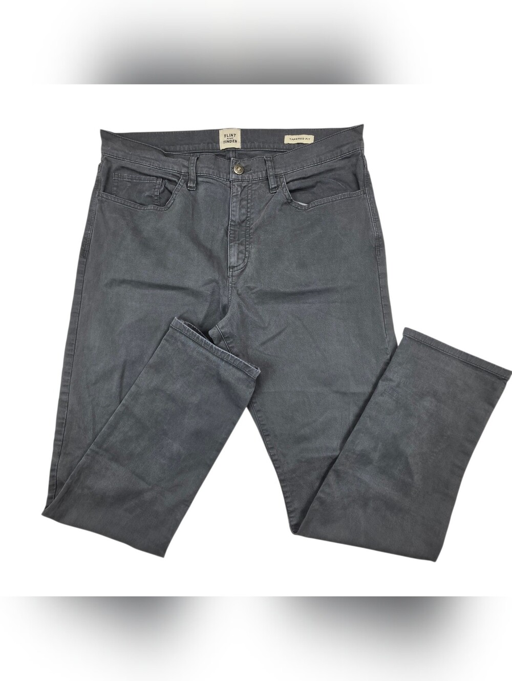 Flint And Tinder 365 5-Pocket Pants Mens 33x32 Light Gray Tapered Huckberry